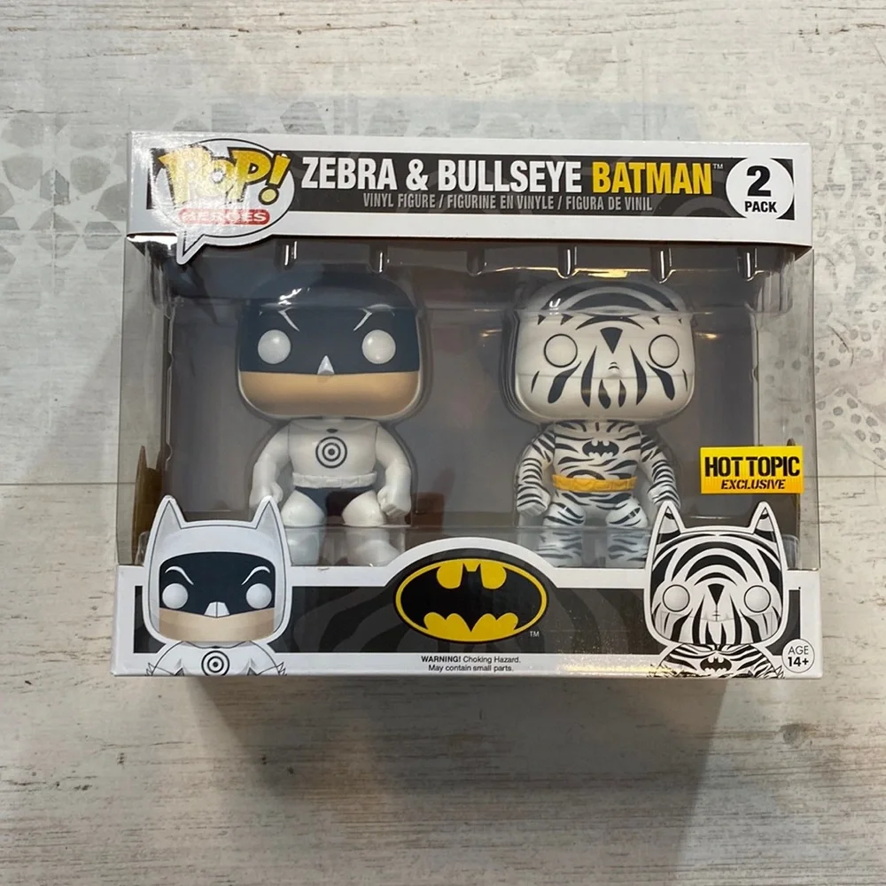 Funko Pop Zebra & Bullseye Batman Exclusive Figures - Picture 2 of 9